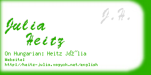 julia heitz business card
